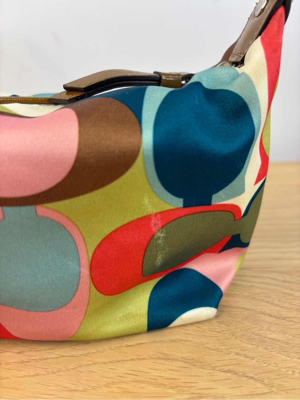 Vintage Coach Y2K Multicolor Scarf Print Mini Bag - Picture 12 of 12
